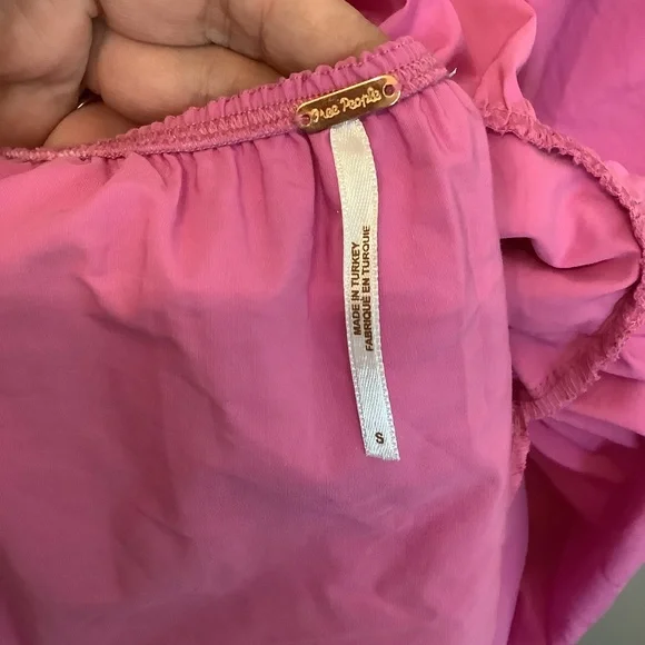 Free People Pink Sundress with Square Neck and Thick Straps - Picture 5 of 5